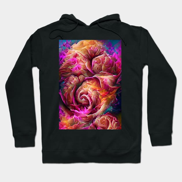 Rose Fractal Hoodie by Dturner29